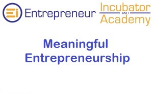 Meaningful Entrepreneurship
